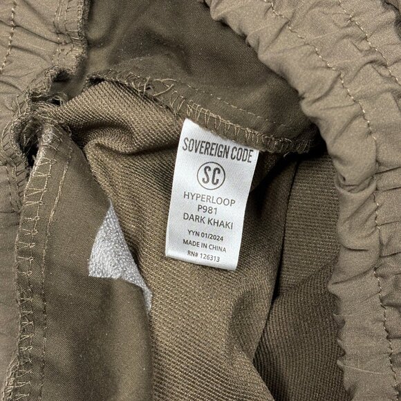 Sovereign Code Hyperloop P981 Dark Khaki Joggers Pants Mens Med - Picture 4 of 9